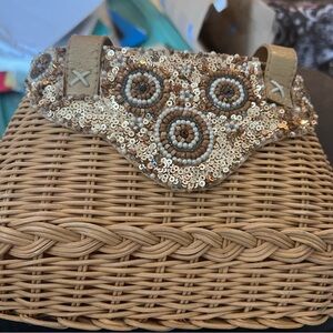 Beaded Sequin Woven purse